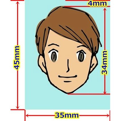 パスポート用写真の規定 顔の大きさ背景色など駄目なサンプル満載